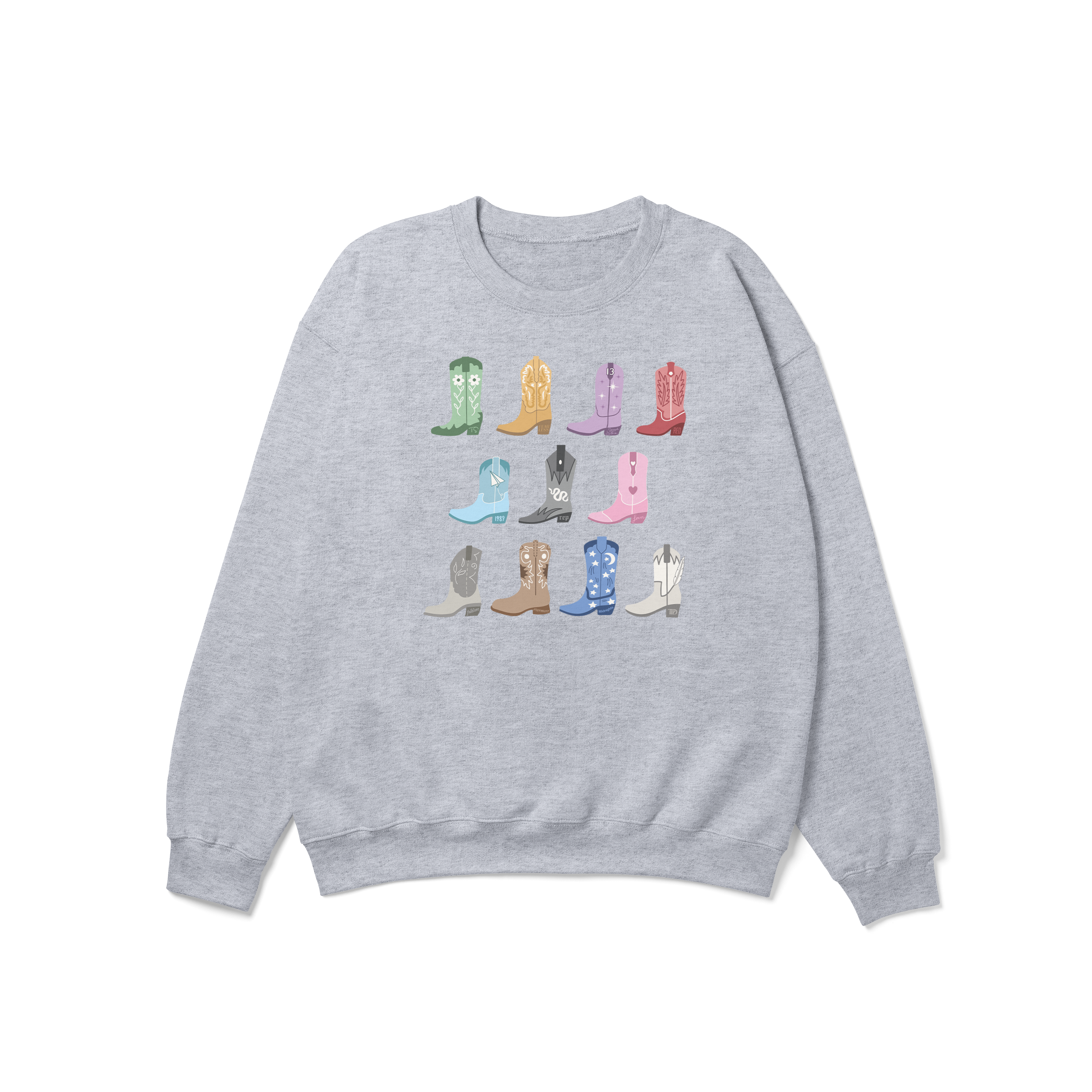 All Eras Cowgirl Boots Crewneck Sweatshirt