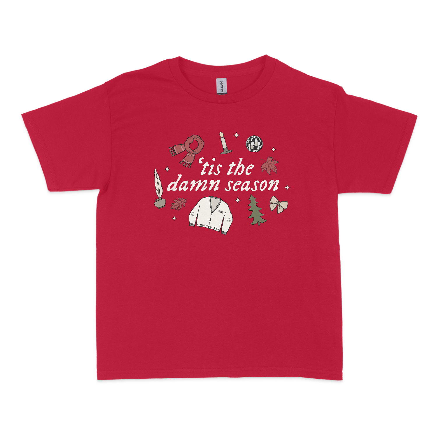 ¡®Tis The Damn Season Christmas Baby Tee