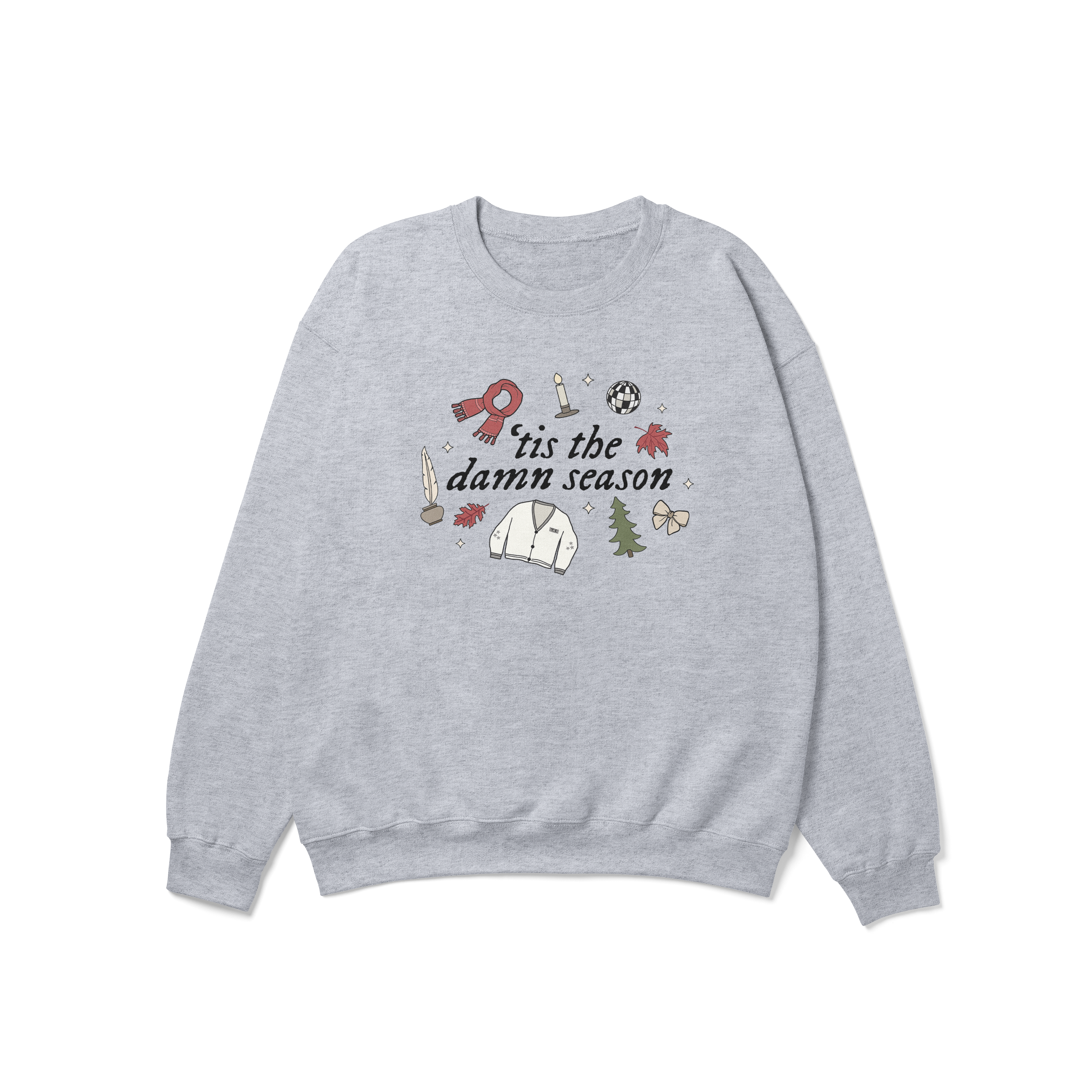 ¡®Tis The Damn Season Christmas Crewneck Sweatshirt