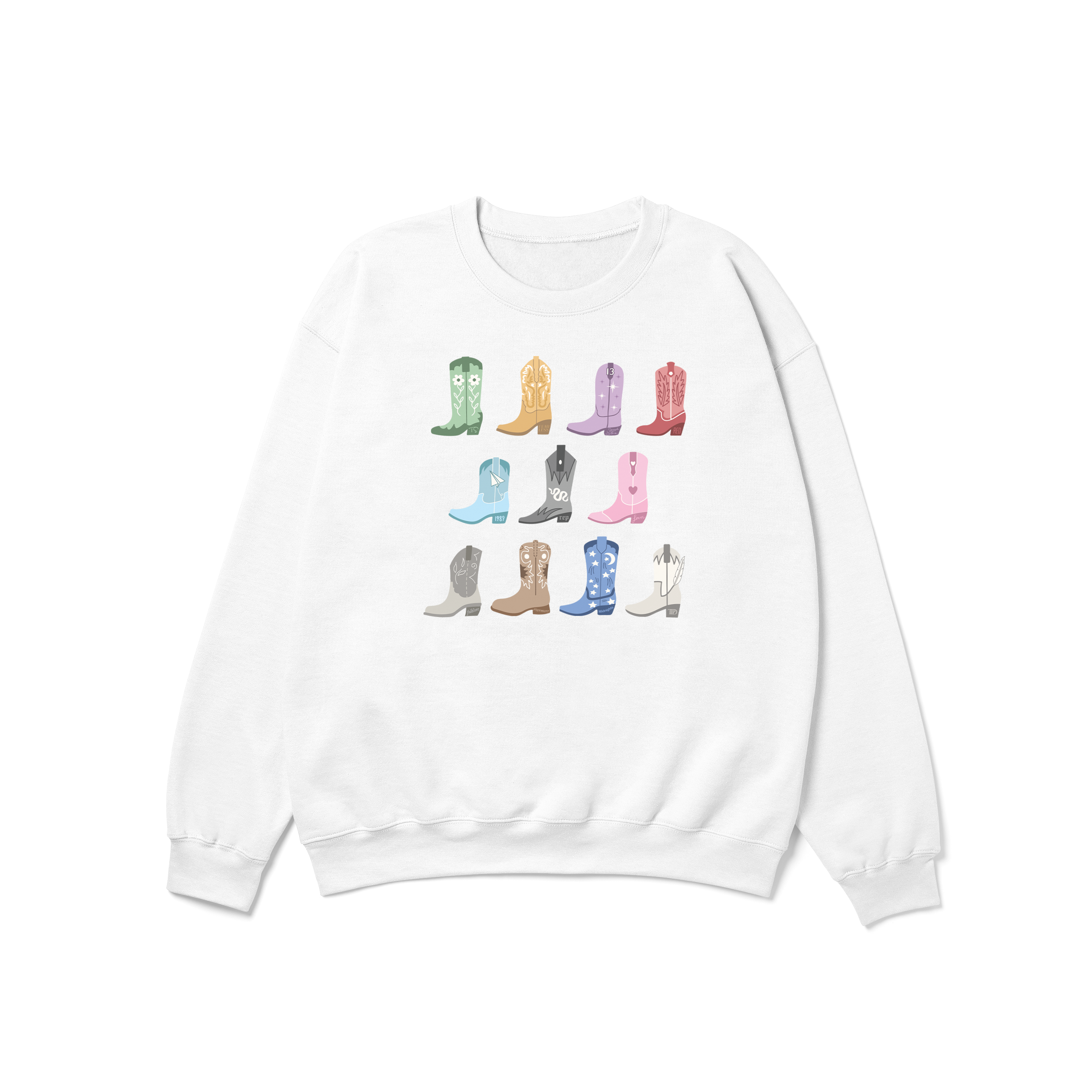 All Eras Cowgirl Boots Crewneck Sweatshirt