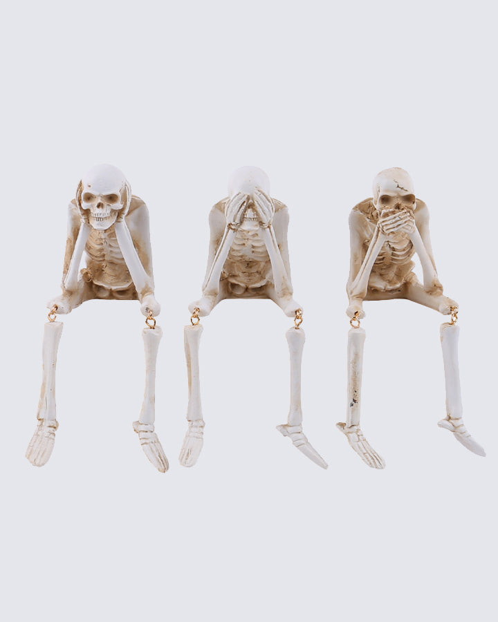 Halloween Skeleton Resin Figurine