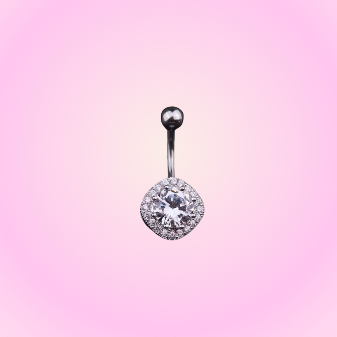 Belly Diamond Piercing