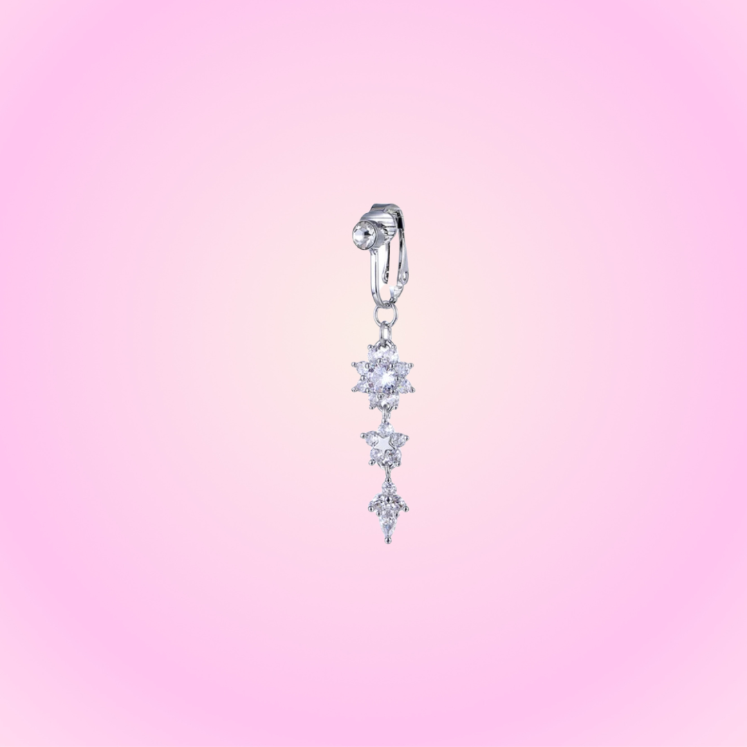 Clip Belly Piercing Flower