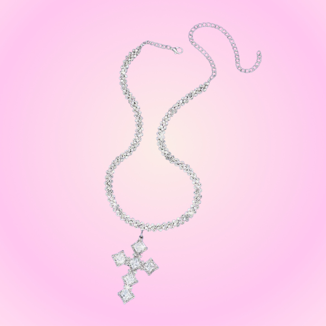 Crystal Cross Necklace