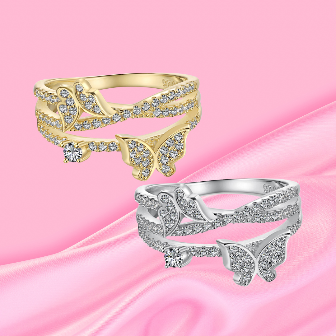 Privé Double Butterfly Ring