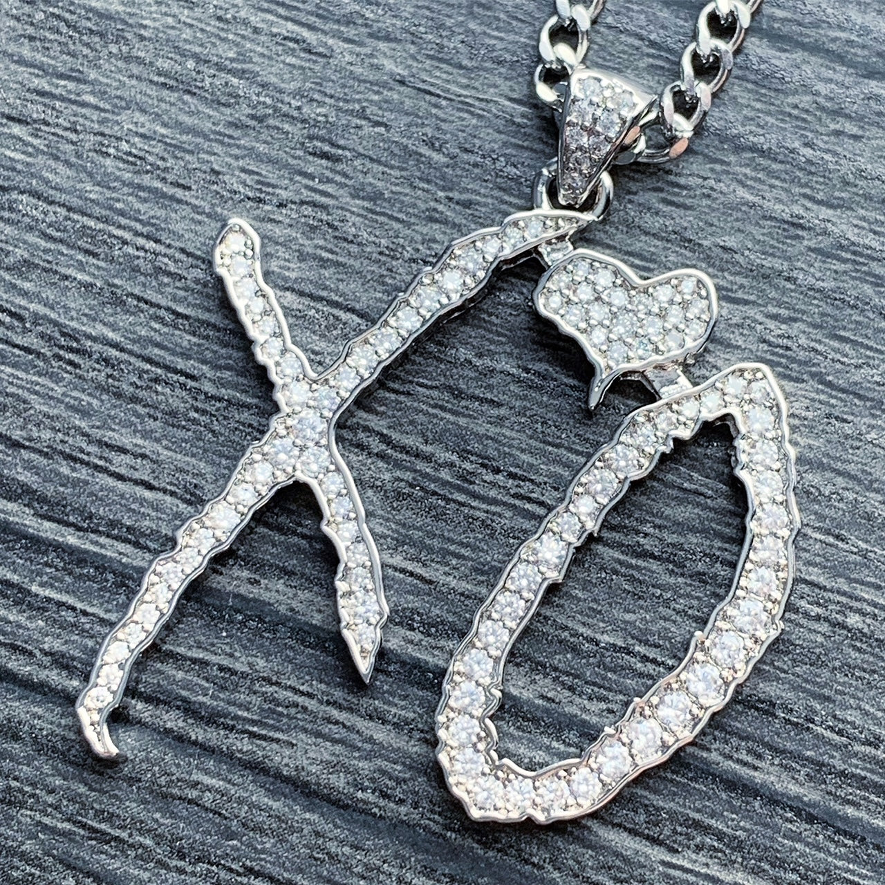 Iced Out 'XO' Necklace