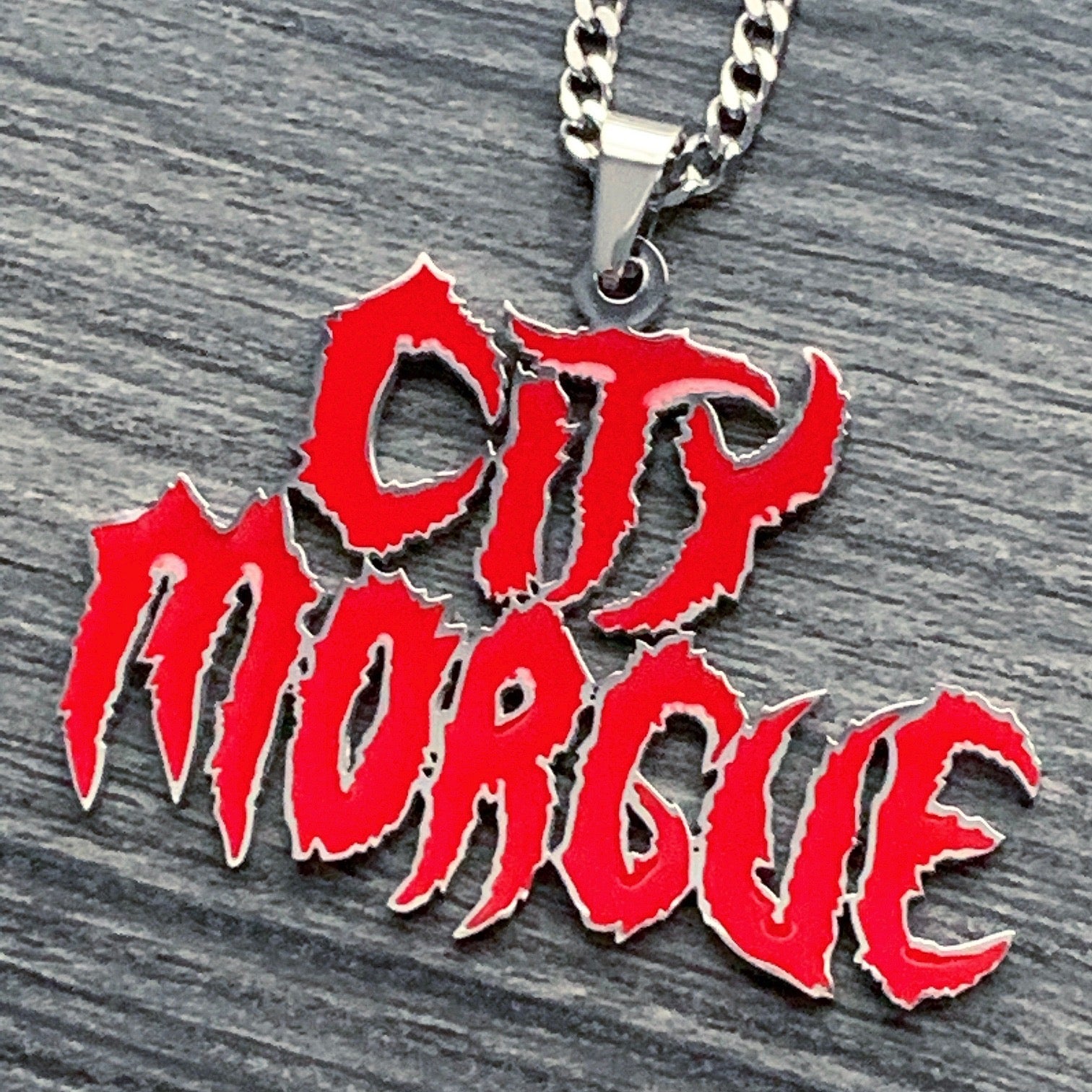 Red 'City Morgue' Necklace