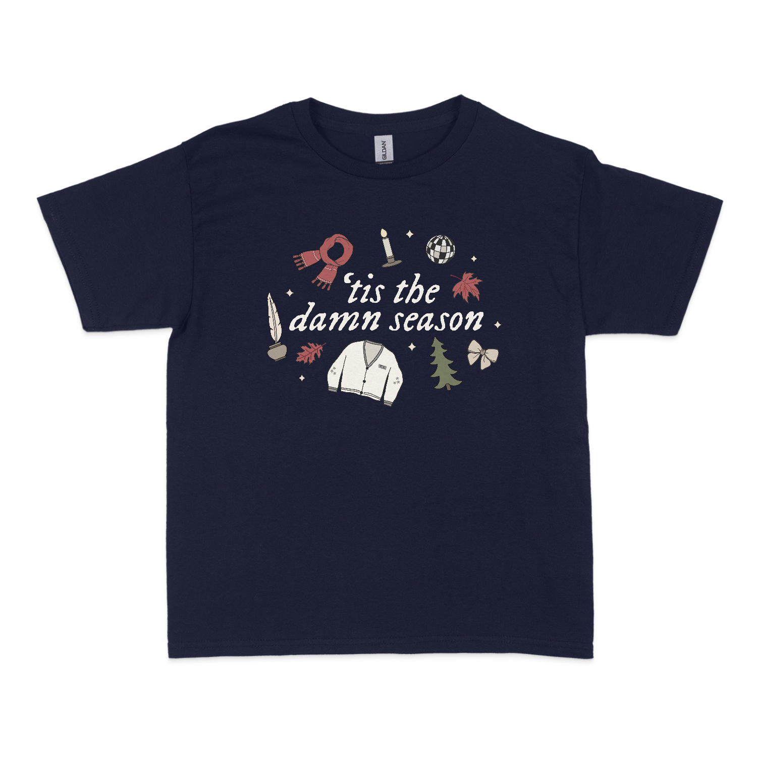 ¡®Tis The Damn Season Christmas Baby Tee