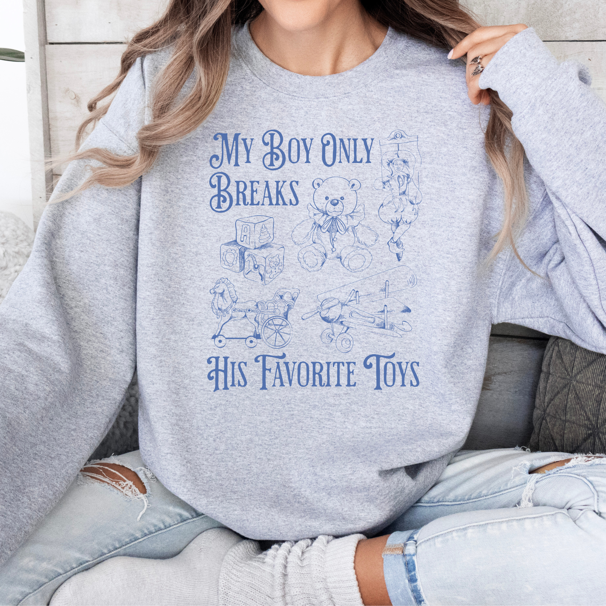 My Boy Only Breaks His Favorite Toys TTPD Crewneck Sweatshirt