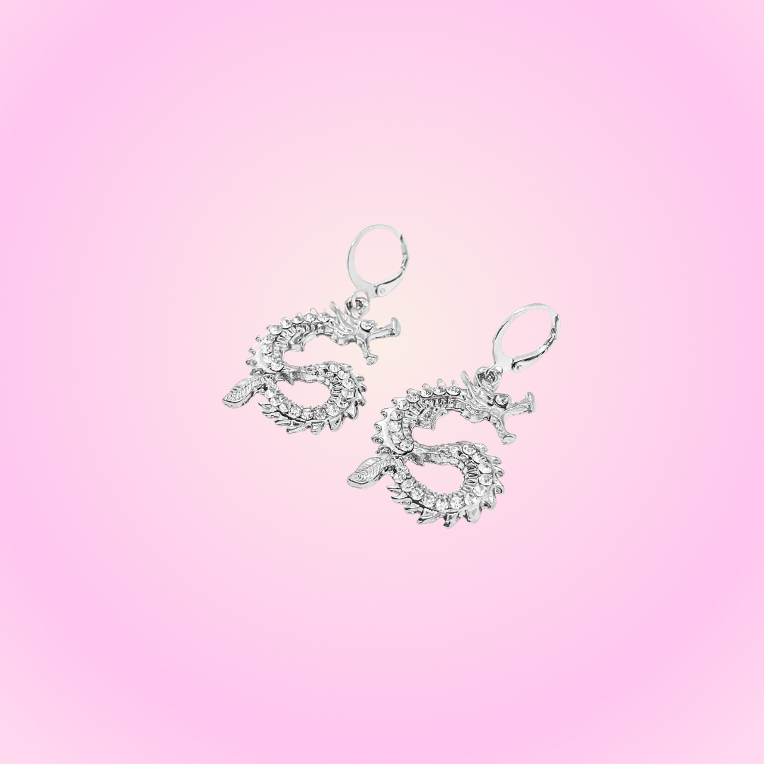 Icy Dragon Earrings