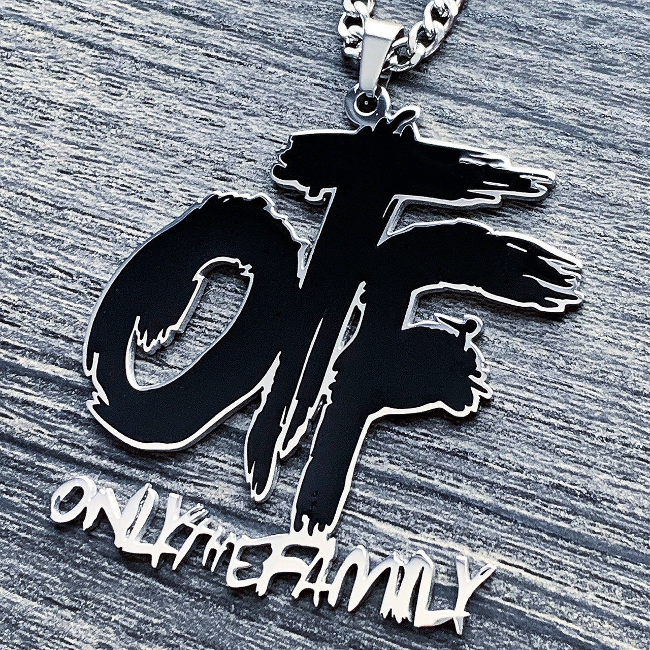 Black 'OTF' Necklace