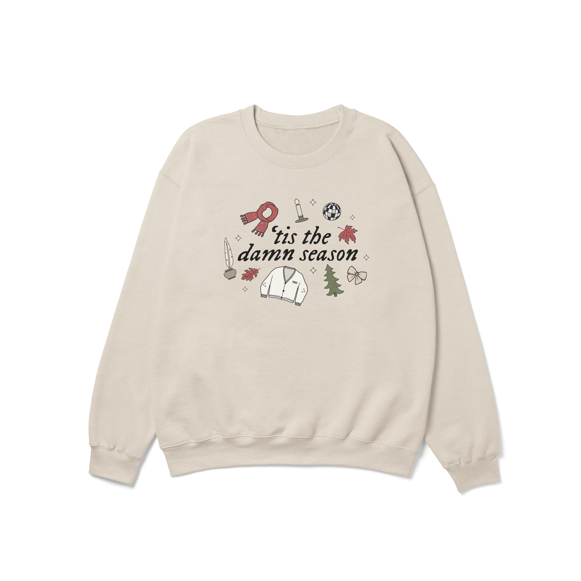 ¡®Tis The Damn Season Christmas Crewneck Sweatshirt