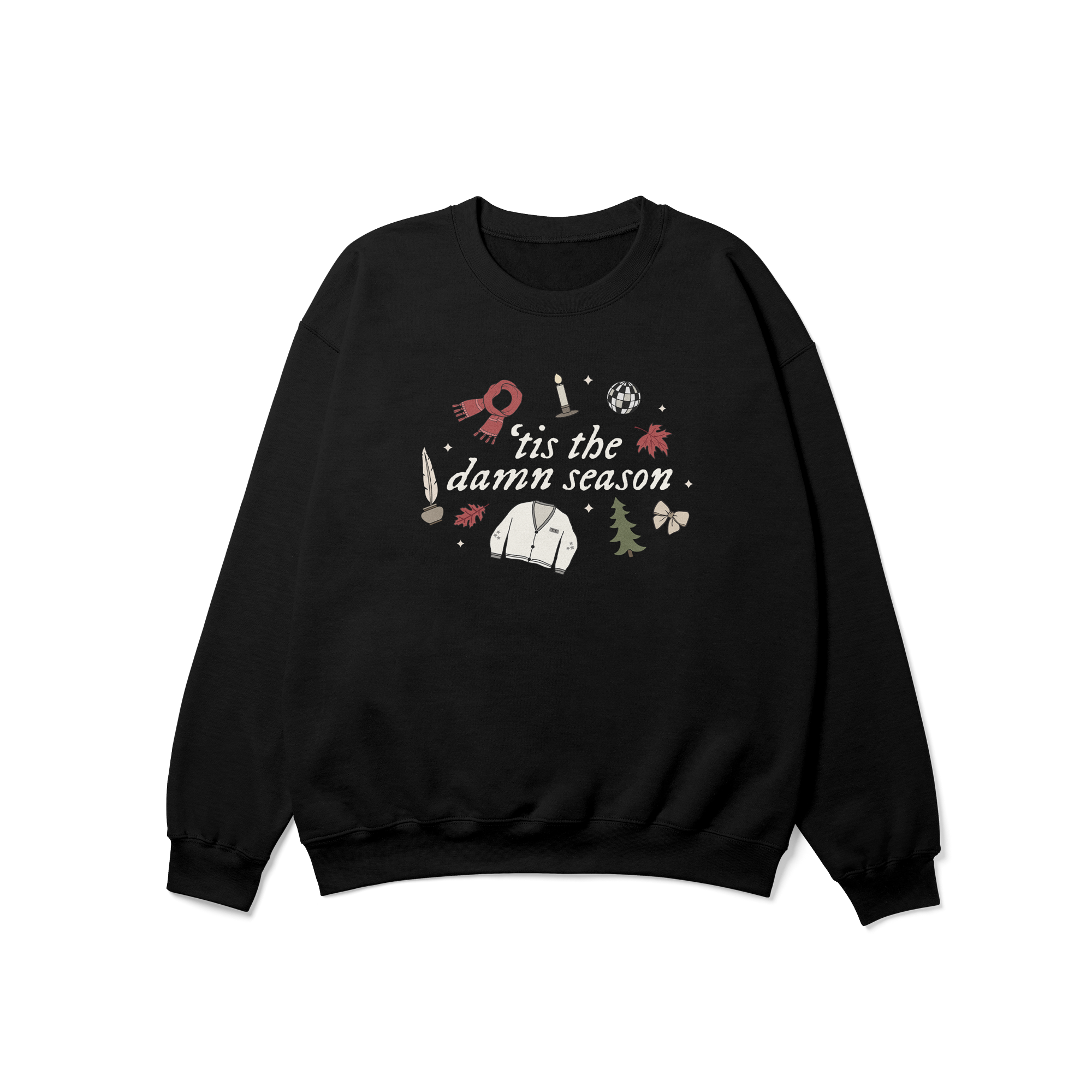 ¡®Tis The Damn Season Christmas Crewneck Sweatshirt