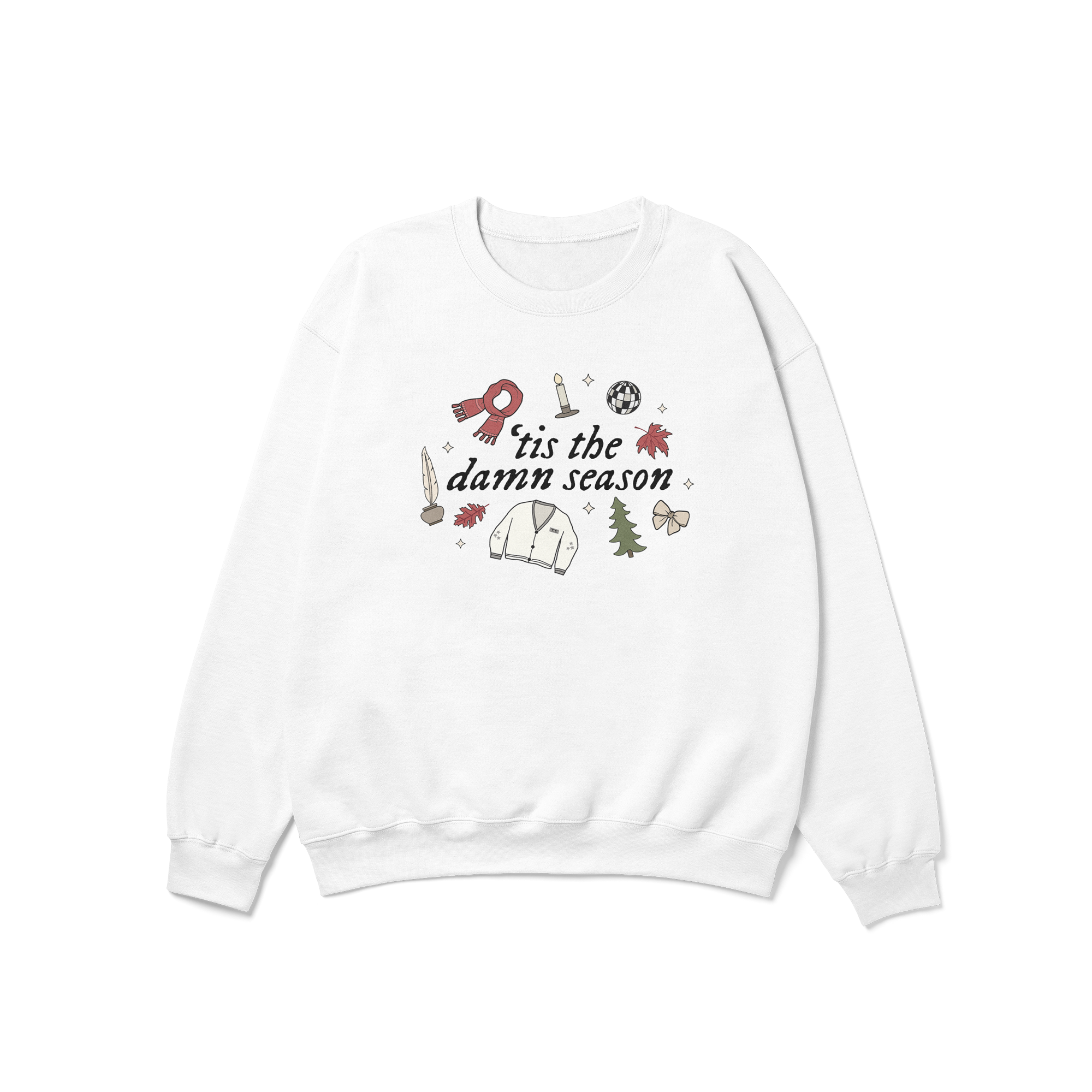 ¡®Tis The Damn Season Christmas Crewneck Sweatshirt