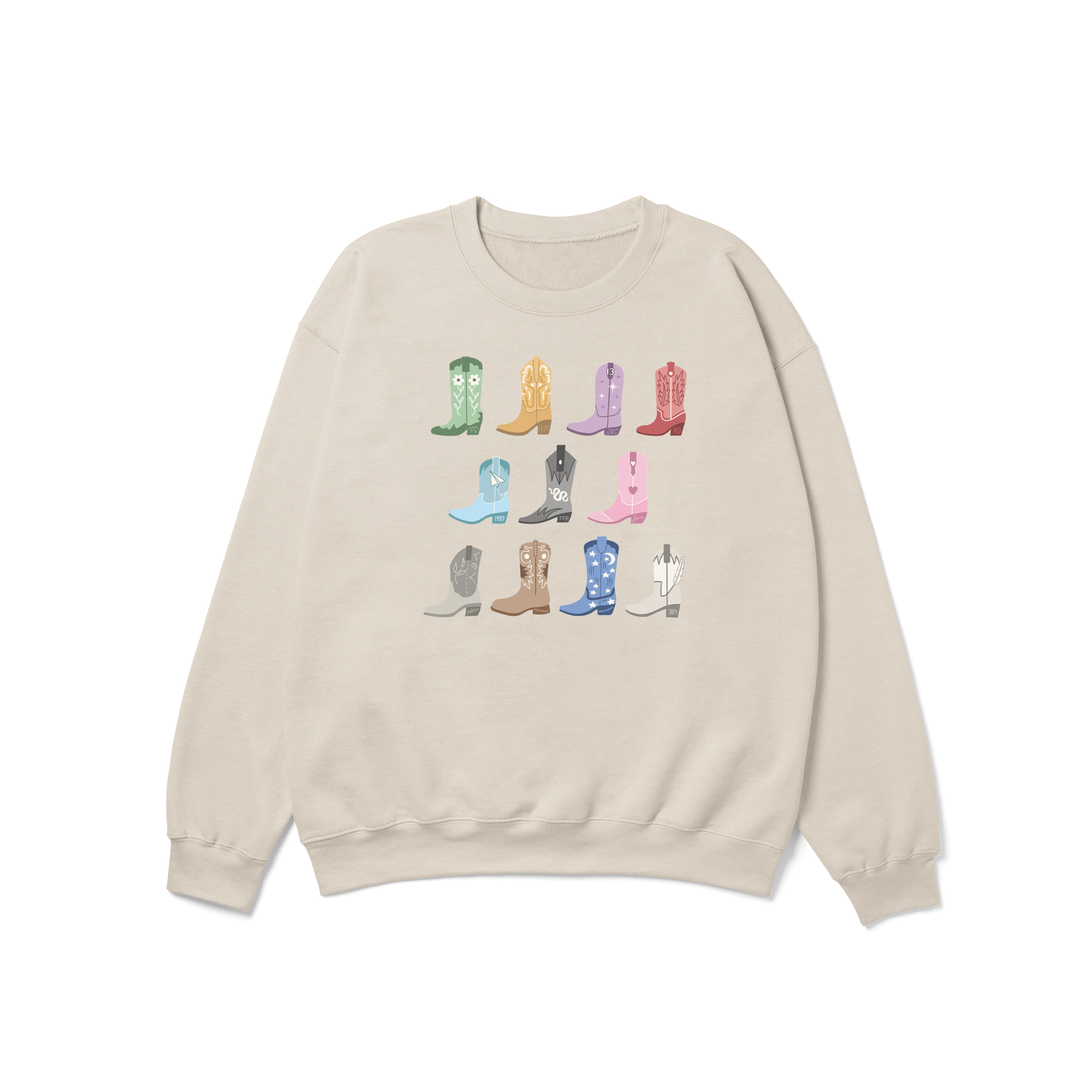 All Eras Cowgirl Boots Crewneck Sweatshirt