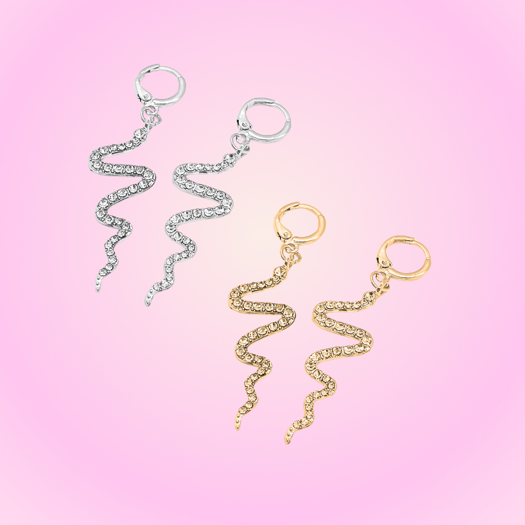 Icy Snake Earrings