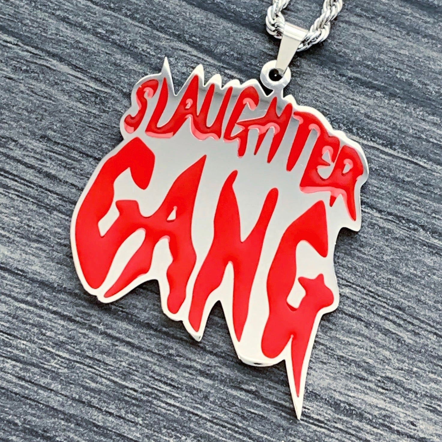 Red 'Slaughter Gang' Necklace