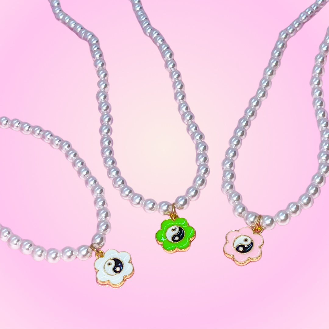 Yin Yang Pearl Necklace