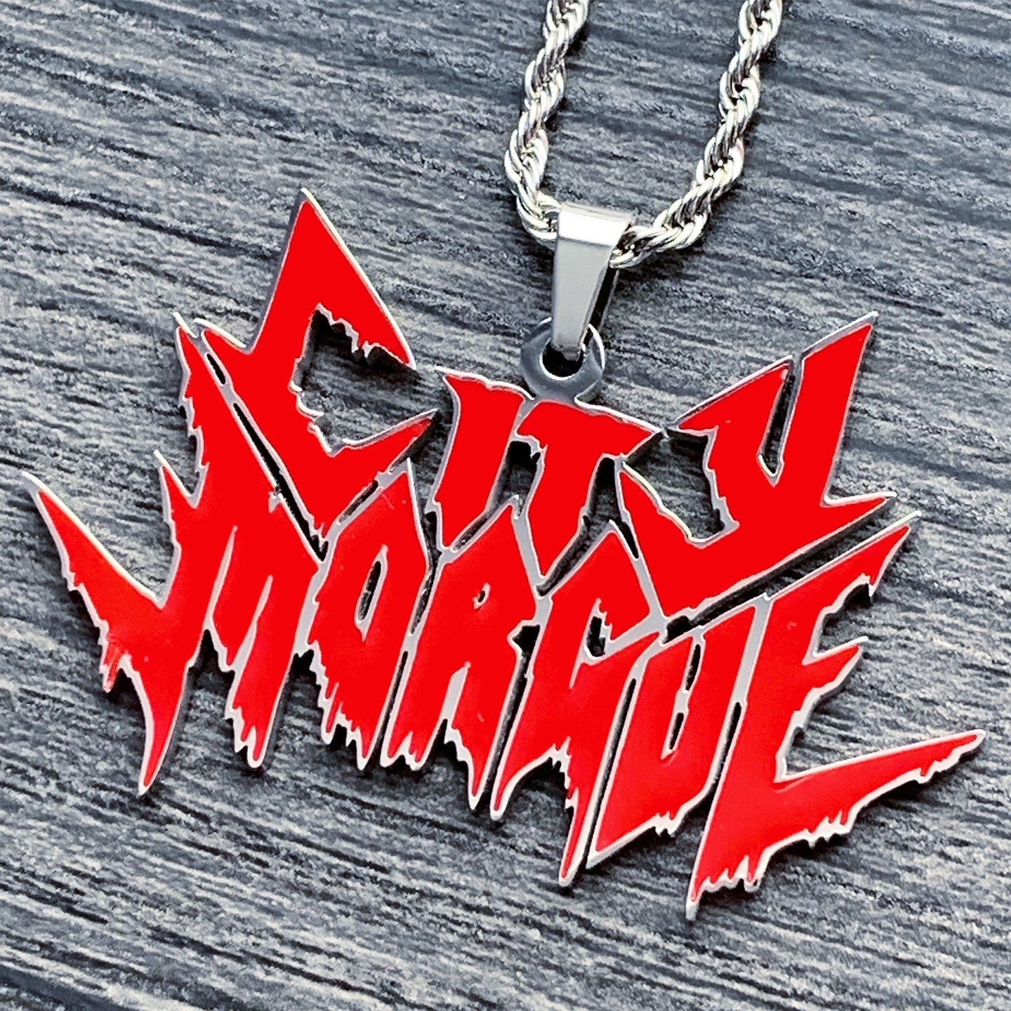 Red 'City Morgue' Necklace