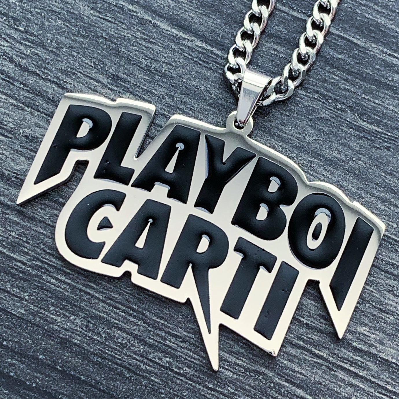 Black 'Playboi Carti' Necklace