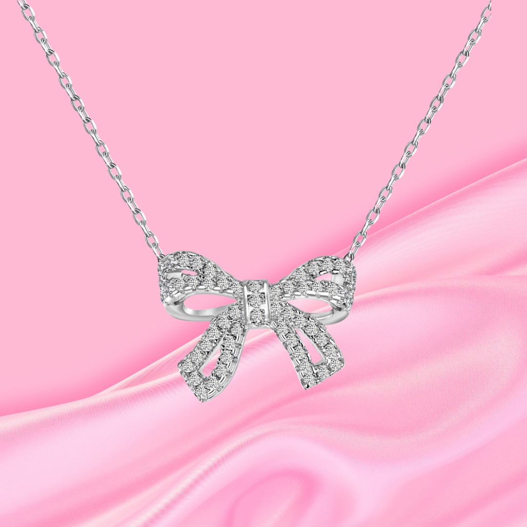 Privé Twinkle Bow Necklace