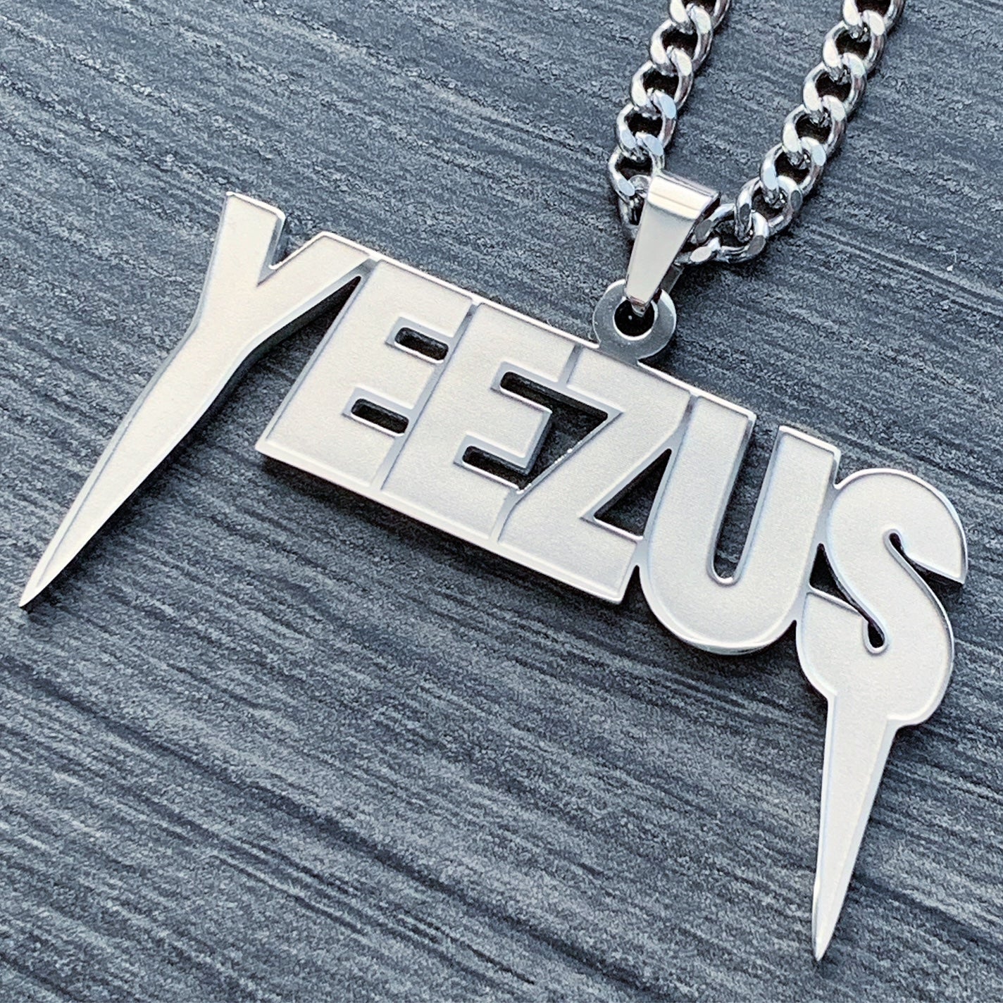 Etched 'YEEZUS' Necklace