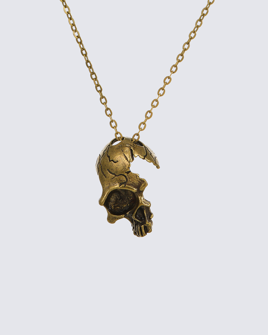 March 2024Half-Face Skull Necklace