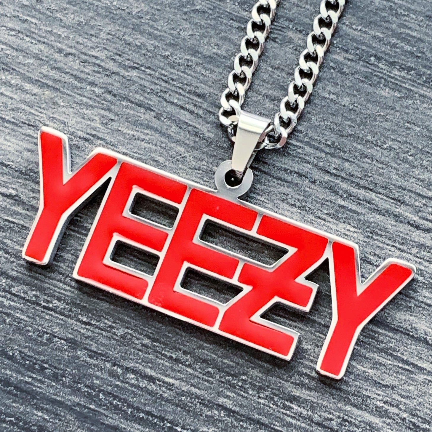 Red 'YEEƵY' Necklace