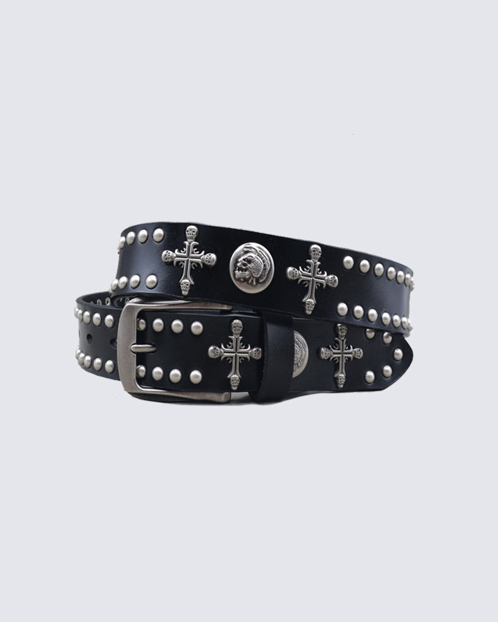 Halloween Cross and Skull Belt