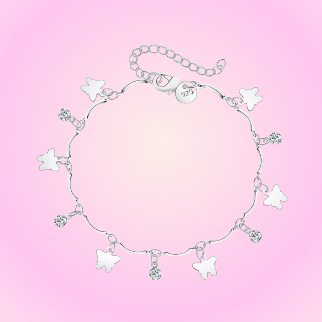 925 Butterfly Charm Bracelet