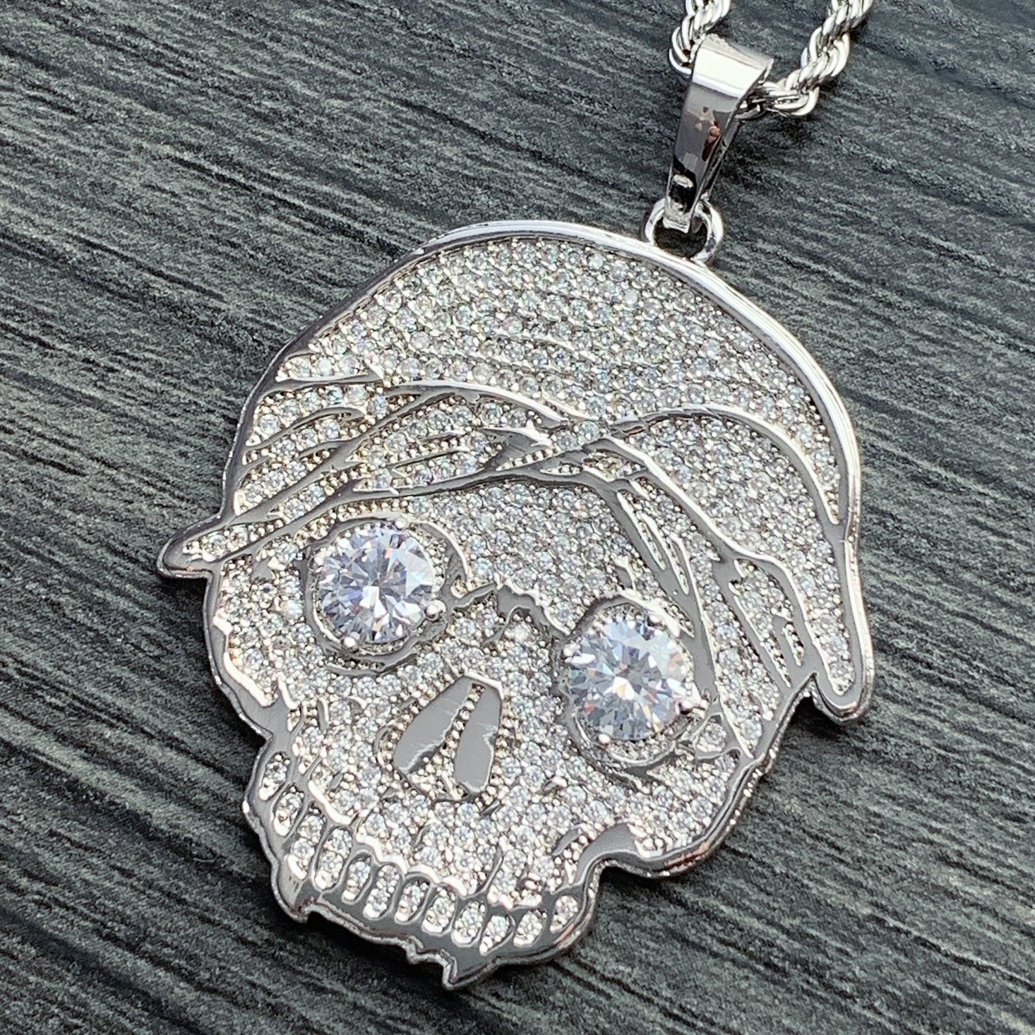 Iced Out 'G59 Skull' Necklace