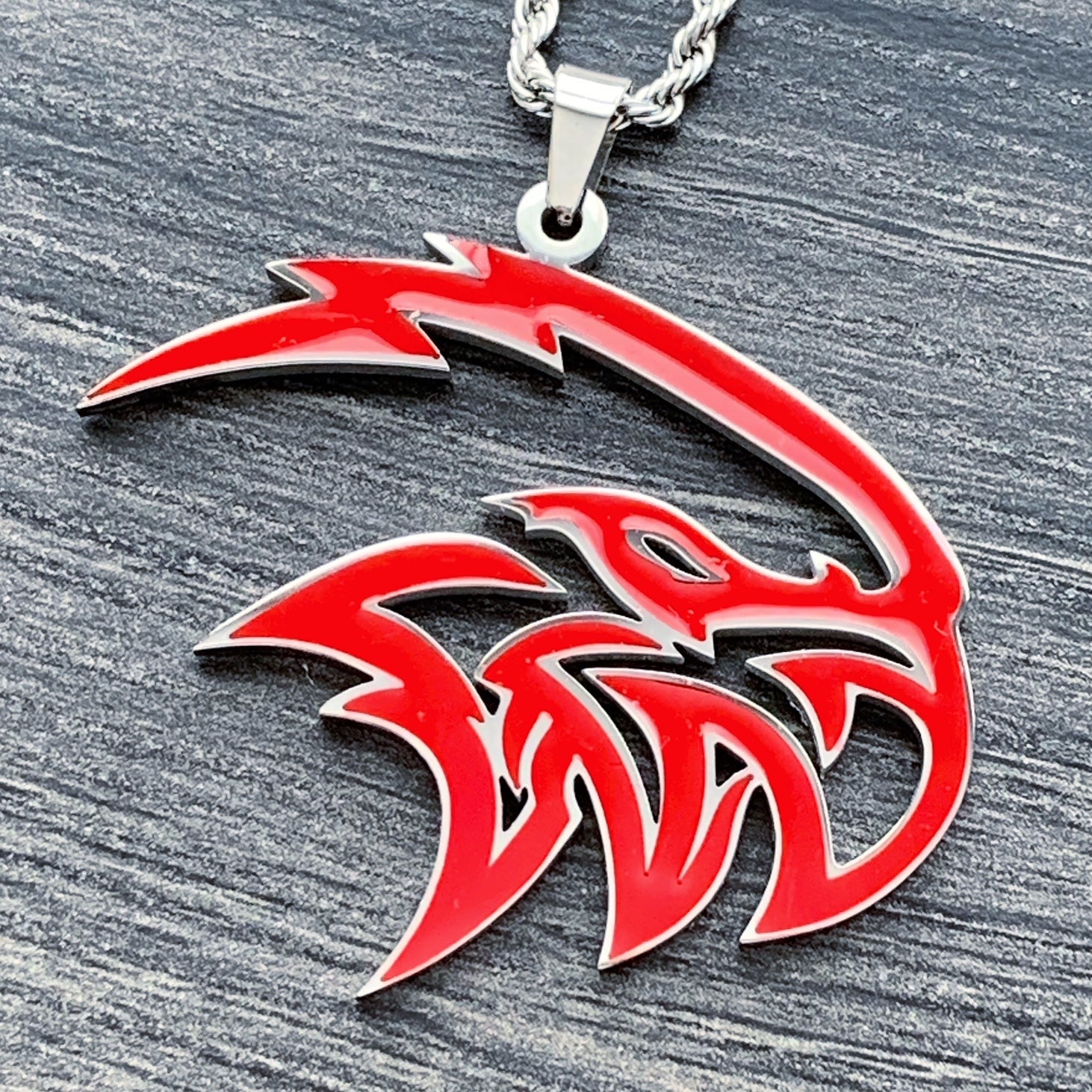 Red 'Trackhawk' Necklace