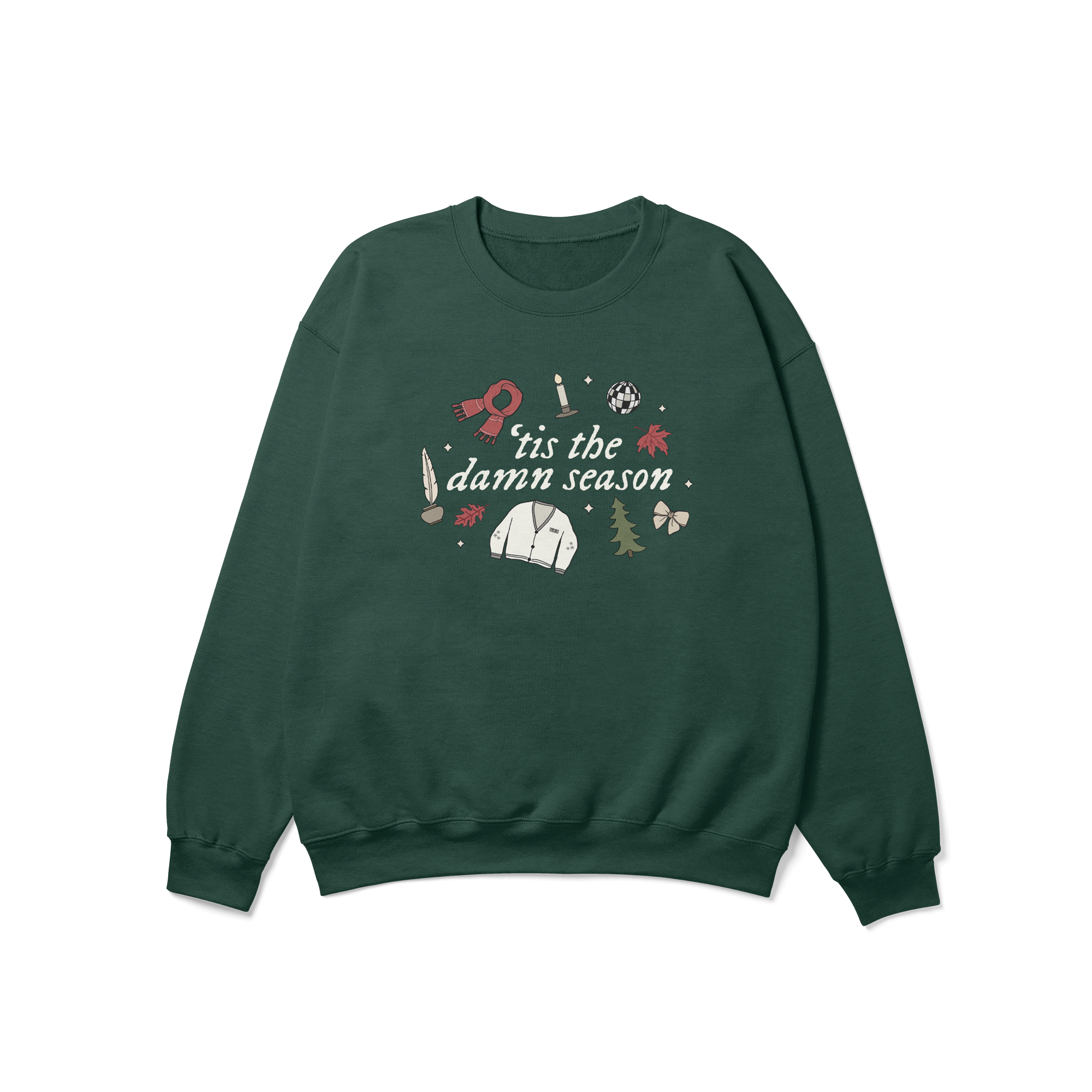 ¡®Tis The Damn Season Christmas Crewneck Sweatshirt