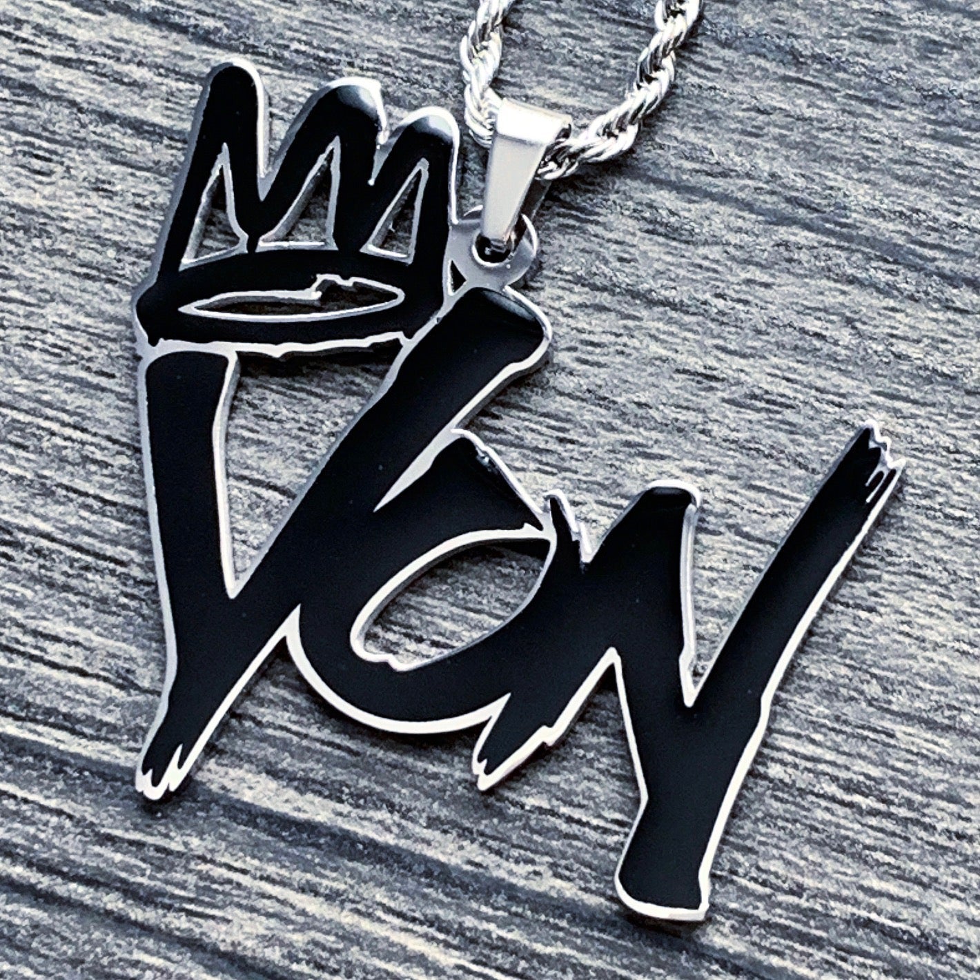 Black 'King Von' Necklace