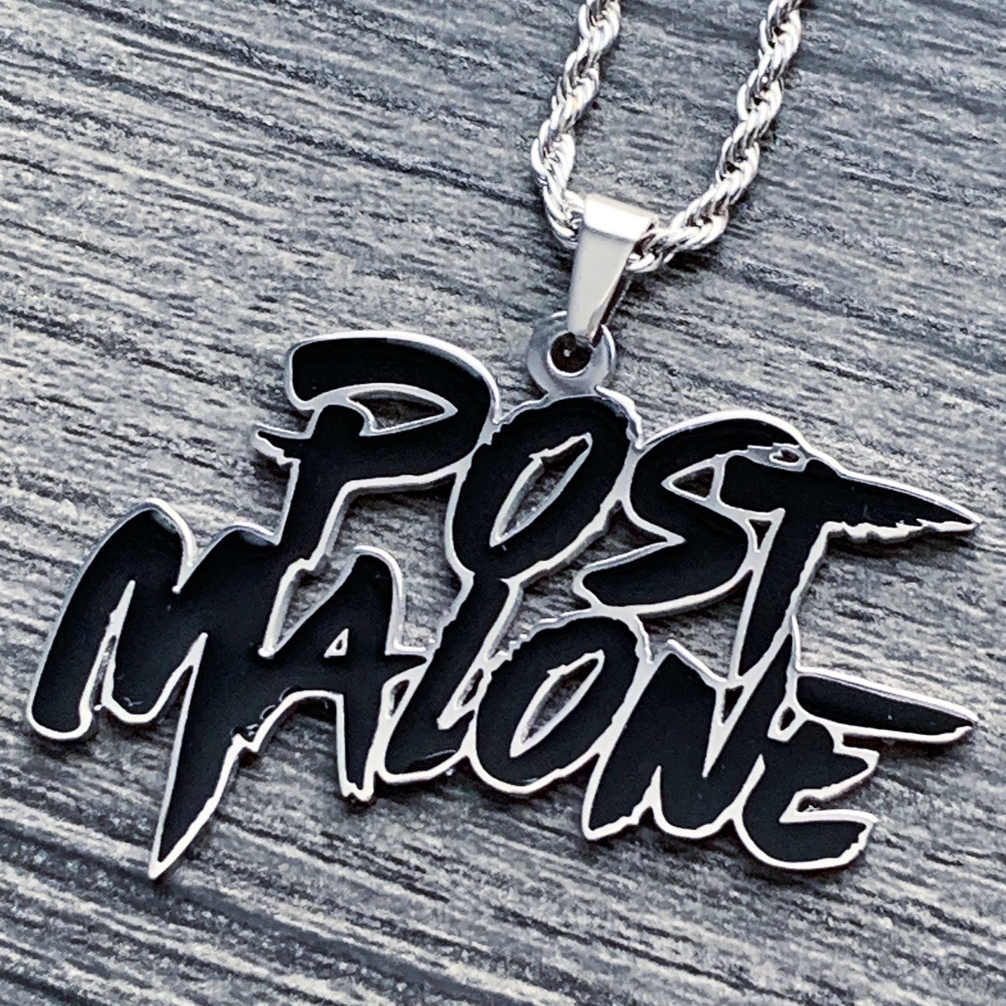 Black 'Post Malone' Necklace