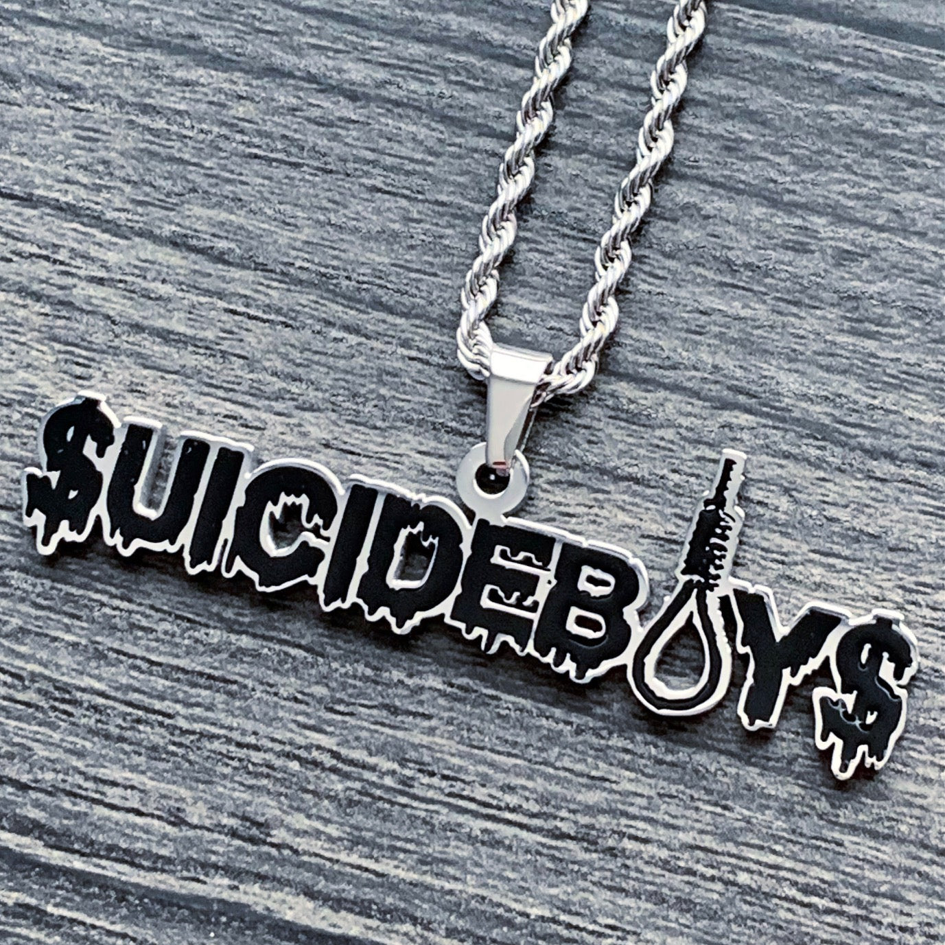 Black '$UICIDEBOY$' Necklace