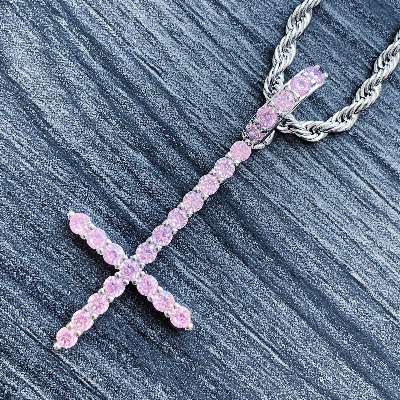 Pink 'Cross' Necklace