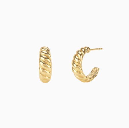 18K Chunky Earrings Gold