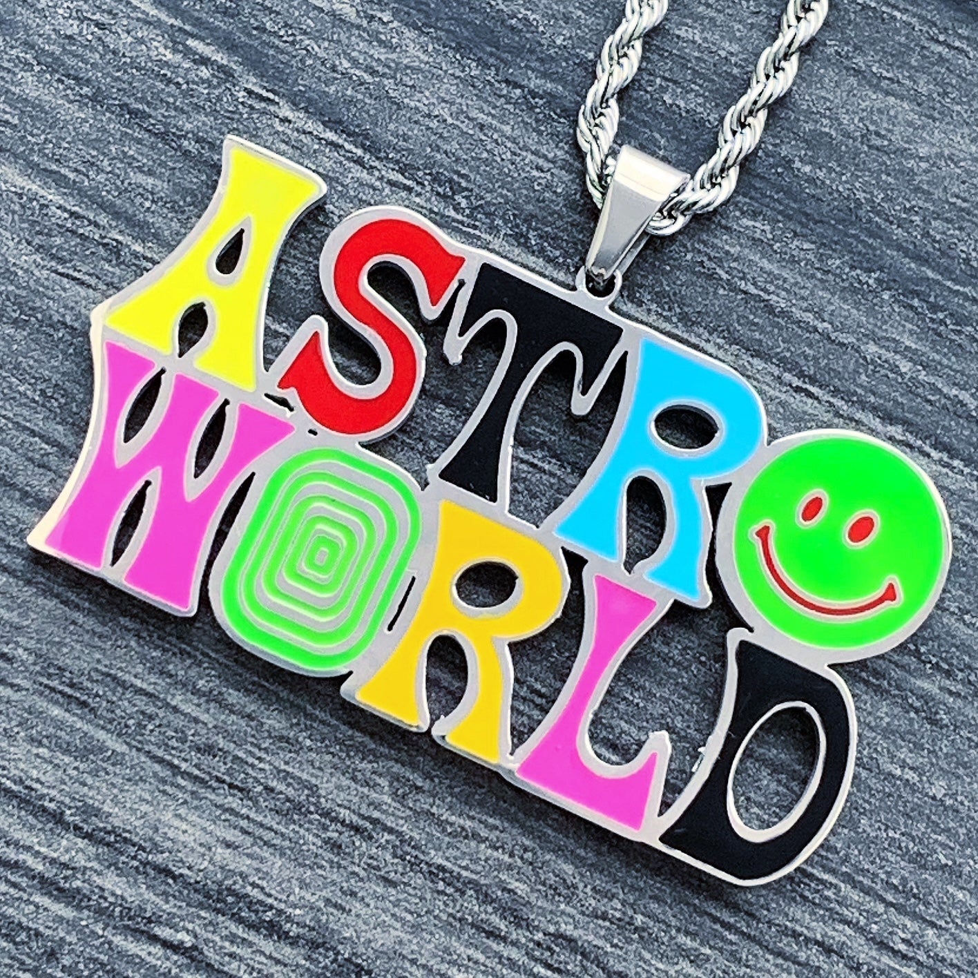 Multicolor 'ASTROWORLD' Necklace