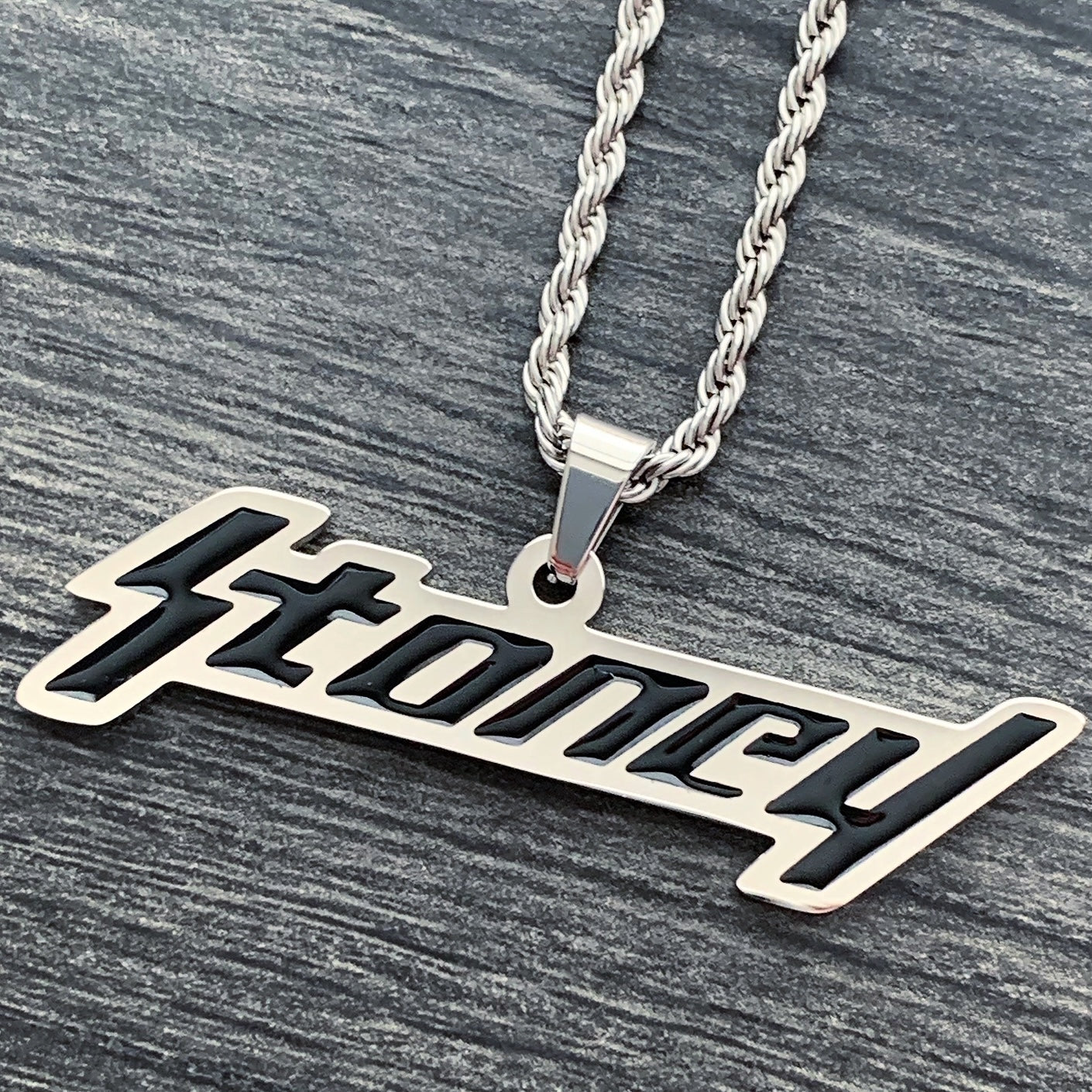 Black 'Stoney' Necklace