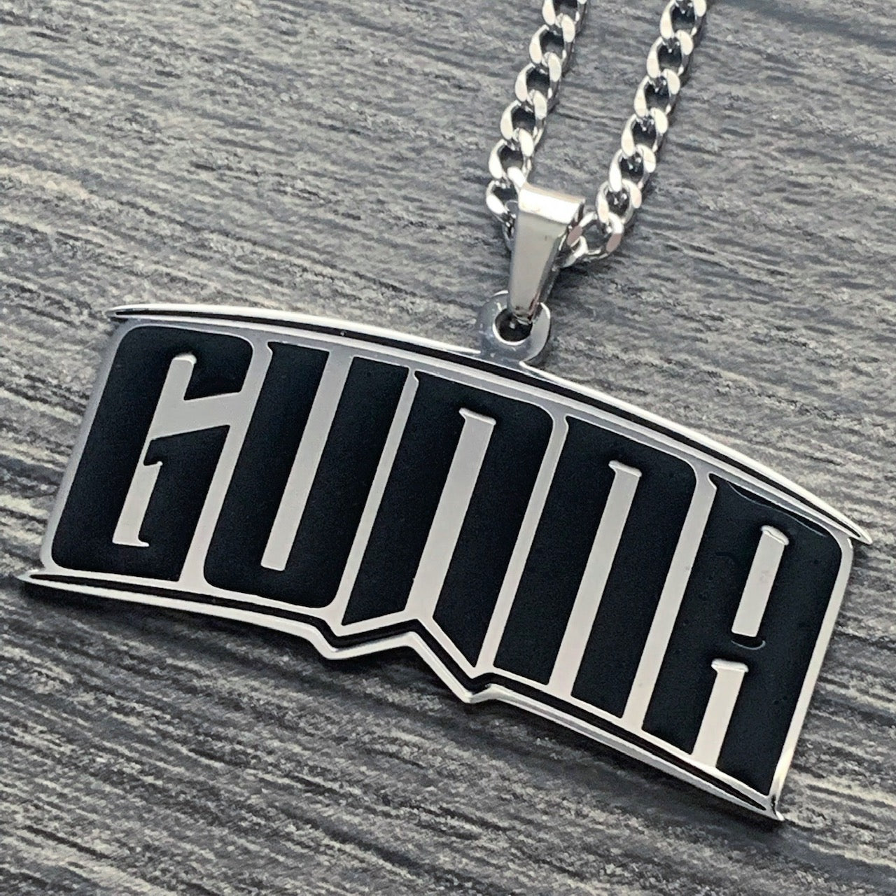 Black 'GUNNA' Necklace