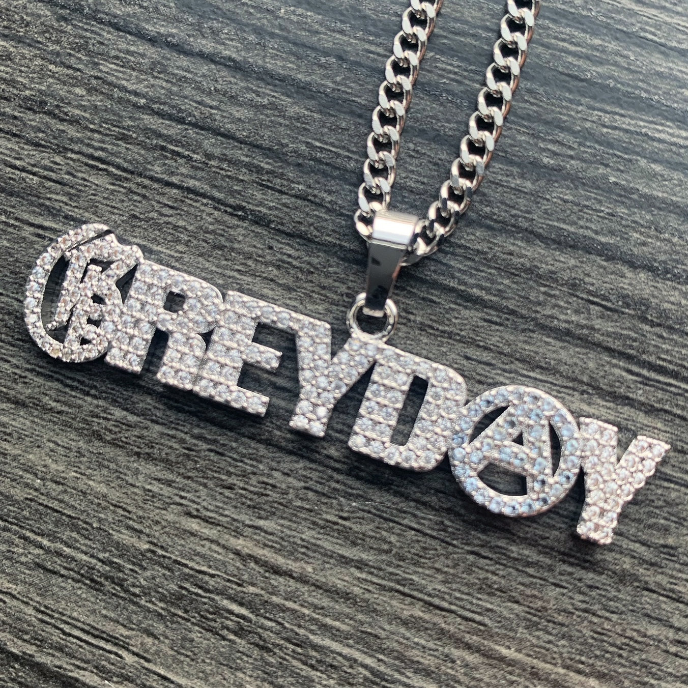 Iced 'Grey Day 24' Necklace