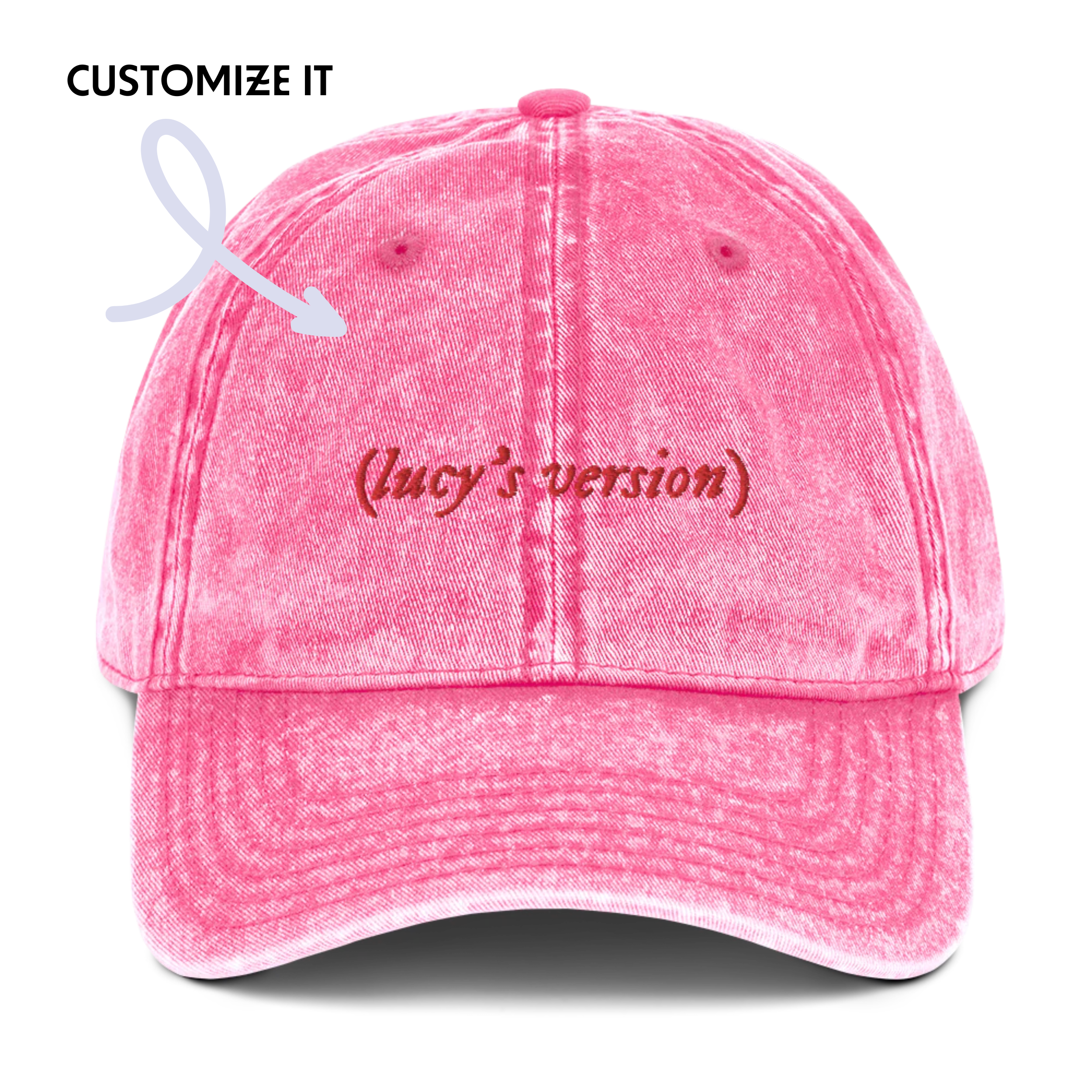 your name's version Taylor Swift Embroidered Vintage Cap