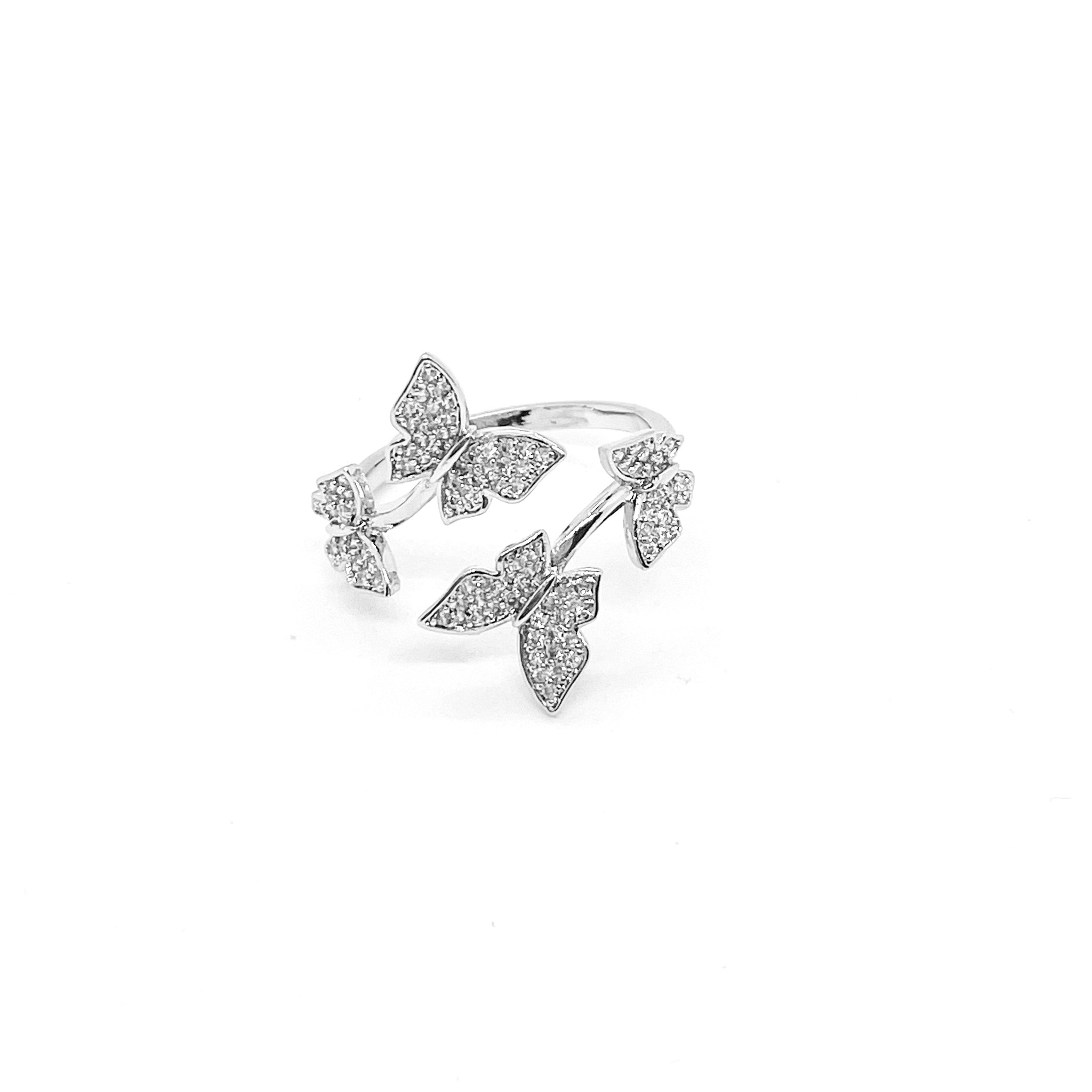 925 Icy Butterfly Ring