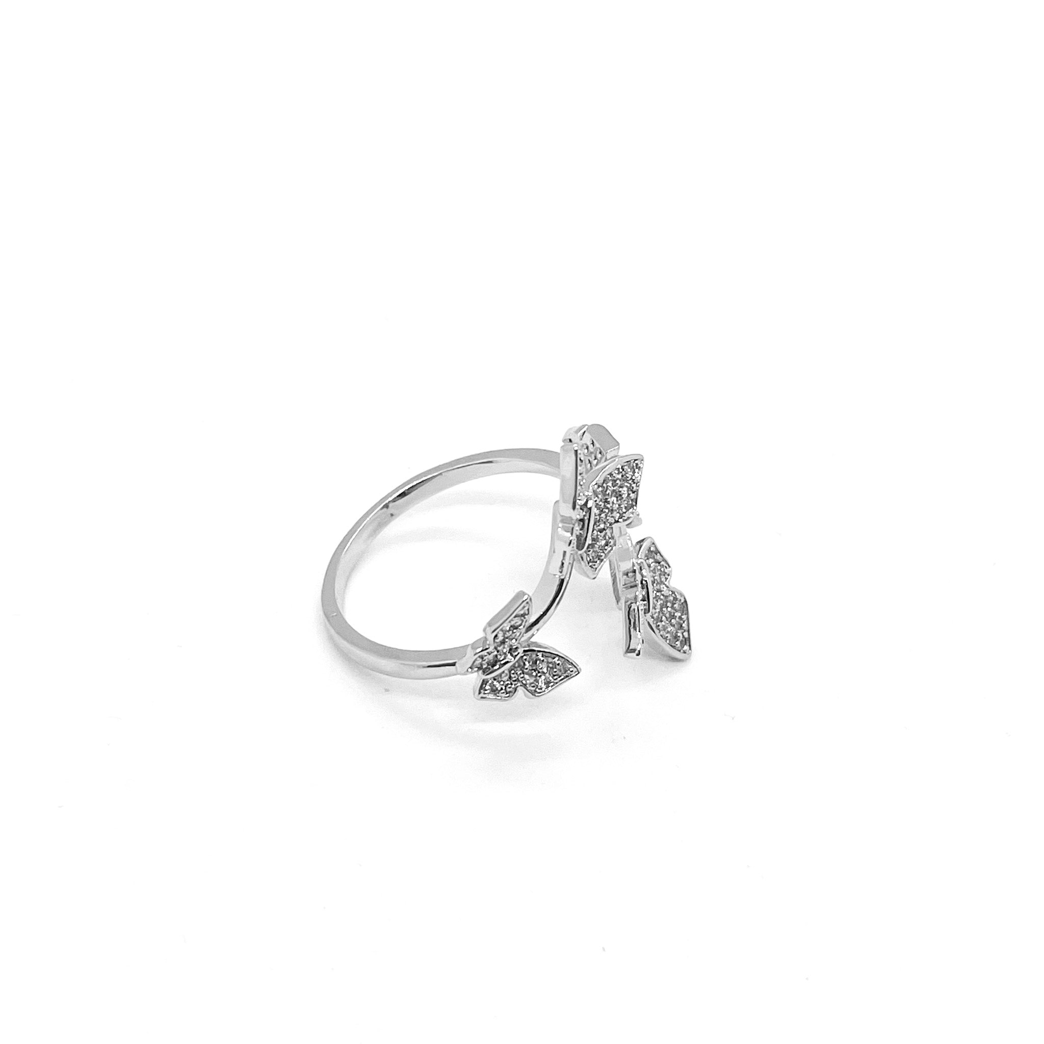 925 Icy Butterfly Ring