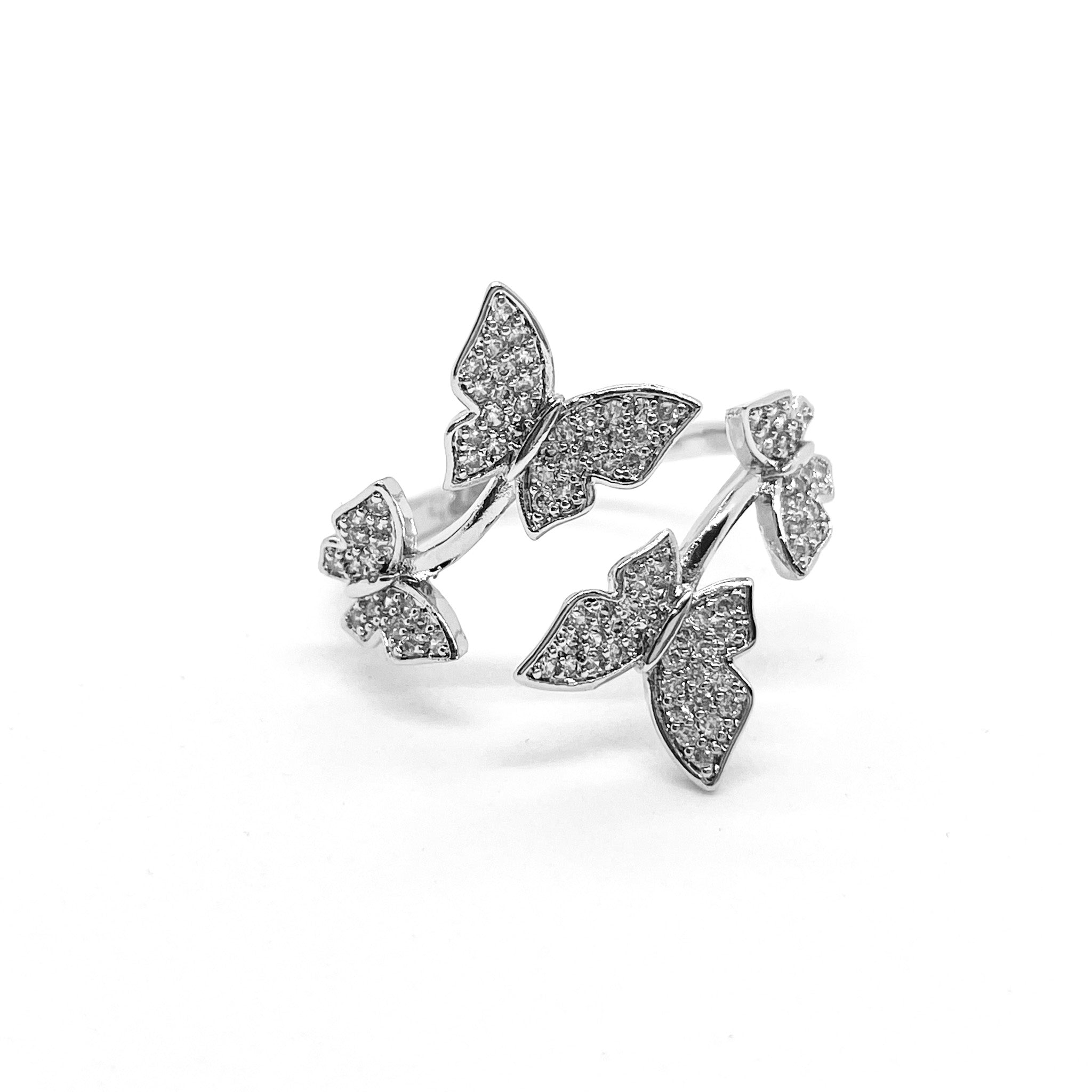 925 Icy Butterfly Ring