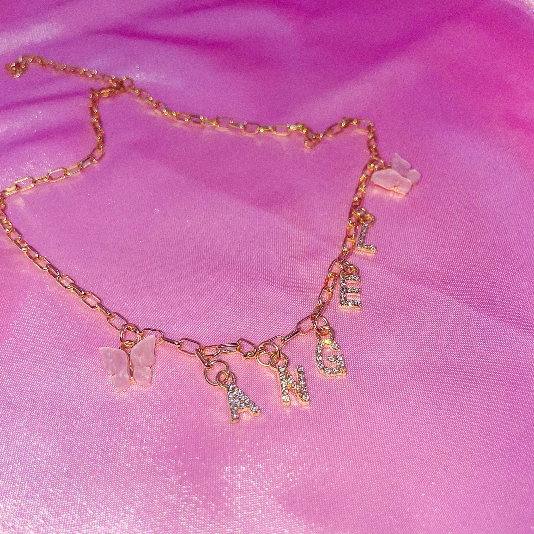 Angel Love Necklace Gold