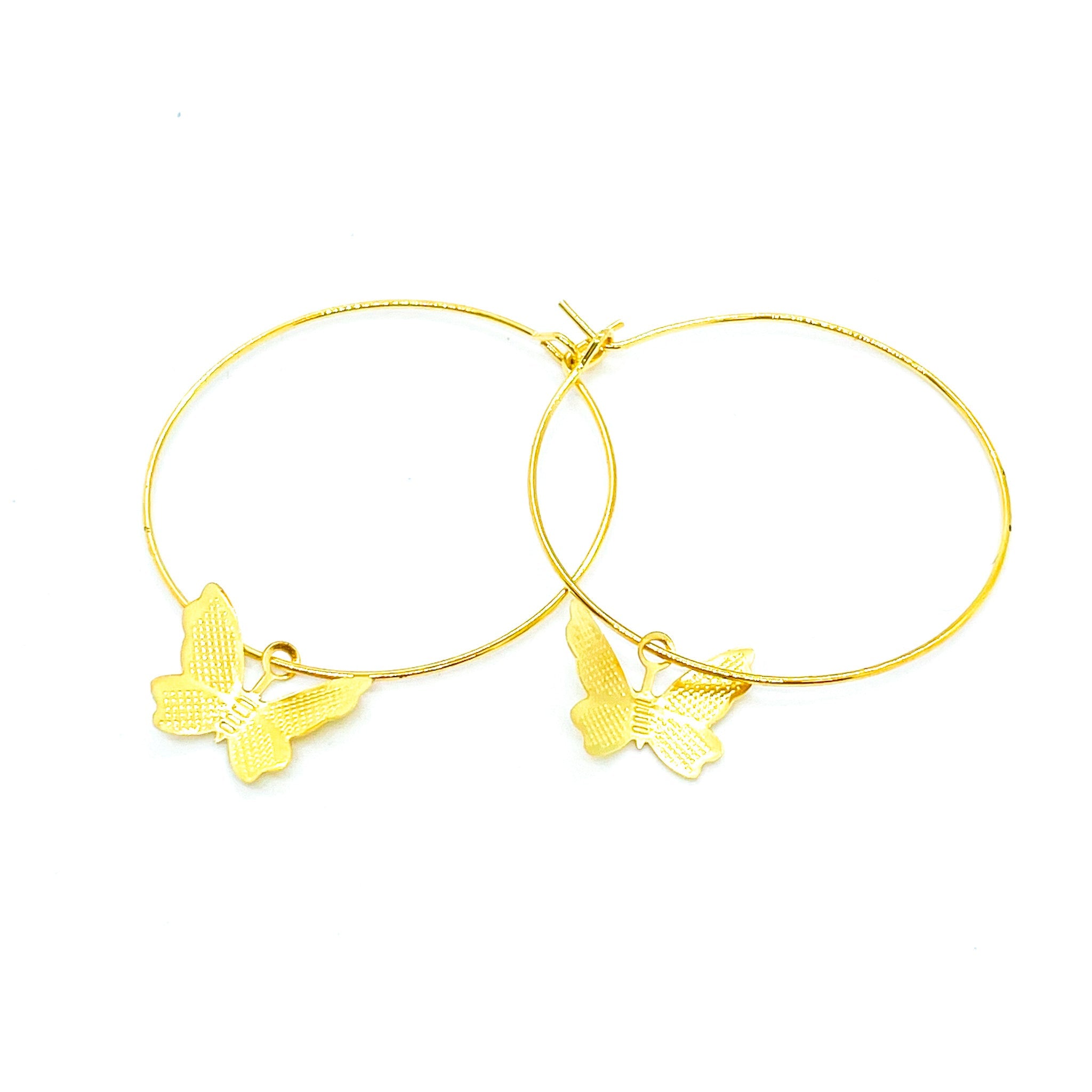 Butterfly Loop Earrings