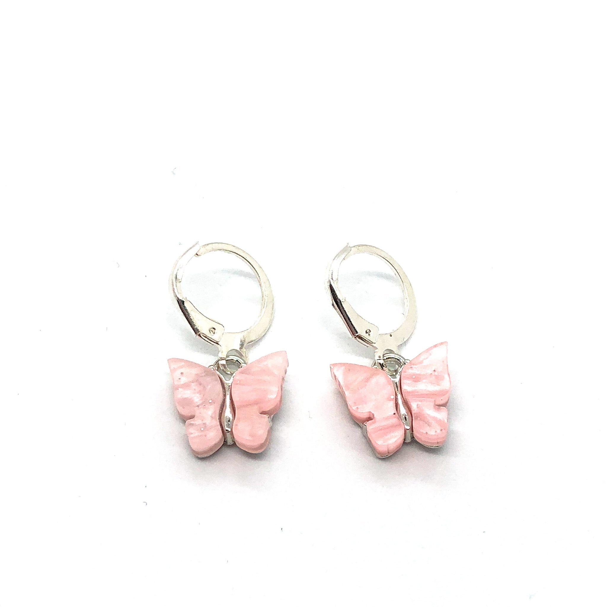 Jelly Butterfly Earrings Silver