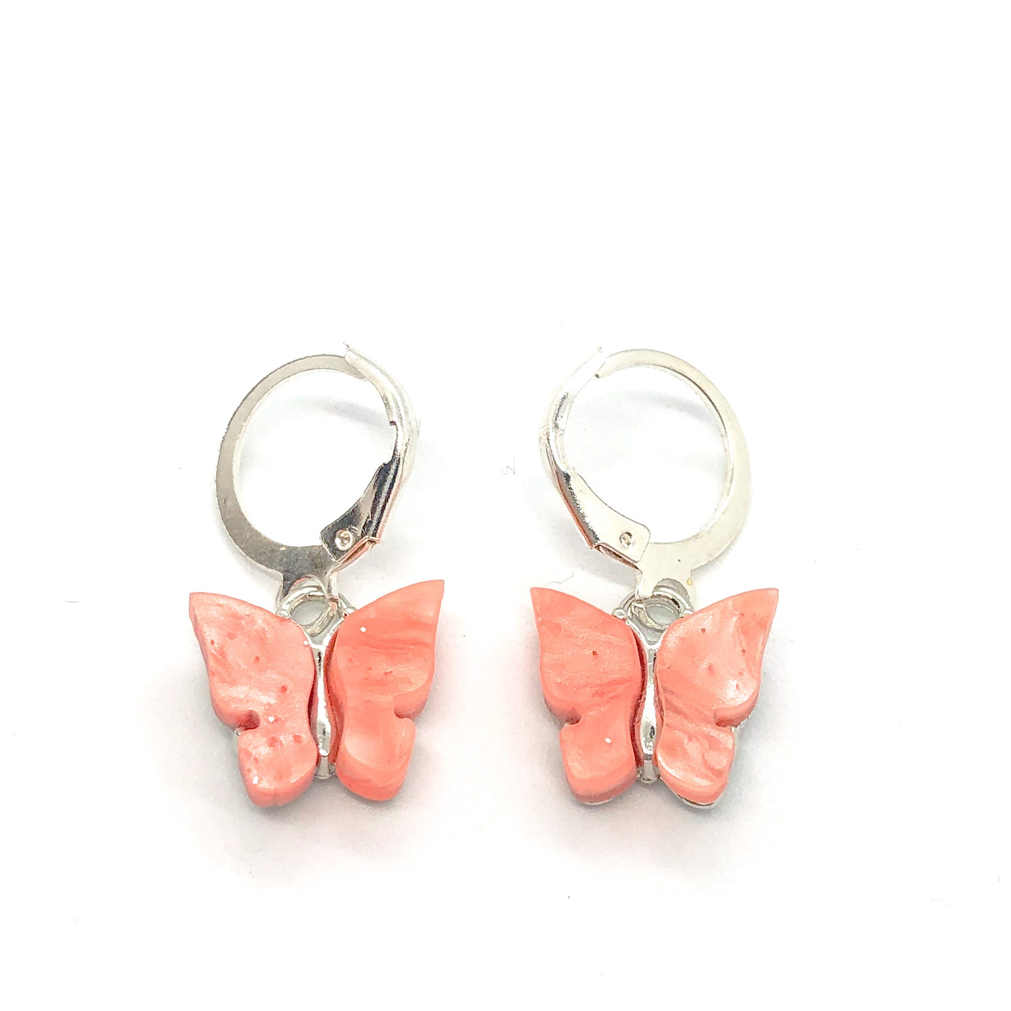 Jelly Butterfly Earrings Silver